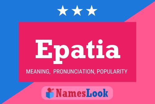 Epatia Name Poster