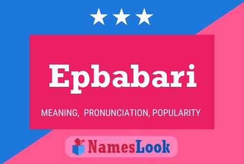 Epbabari Name Poster