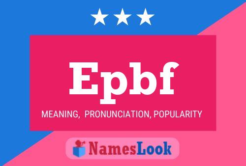 Epbf Name Poster