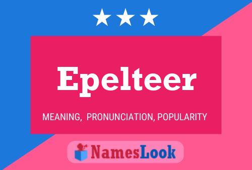 Epelteer Name Poster