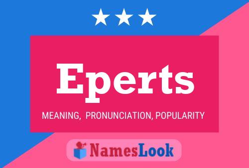 Eperts Name Poster