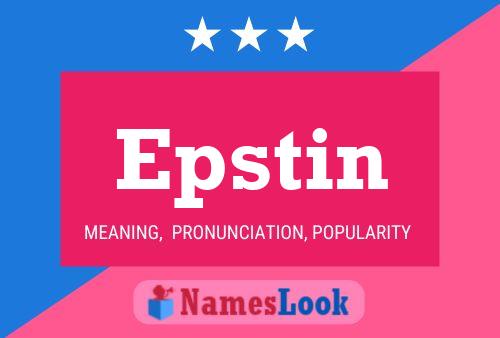 Epstin Name Poster