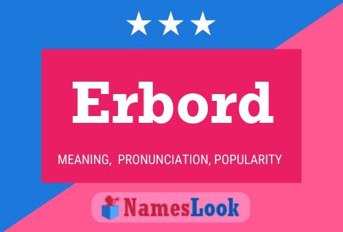 Erbord Name Poster