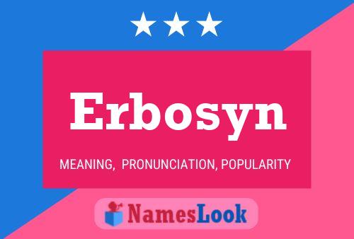 Erbosyn Name Poster