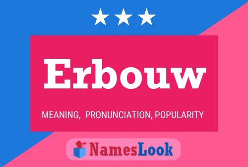 Erbouw Name Poster