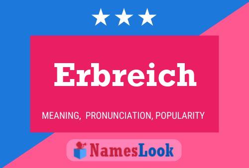 Erbreich Name Poster