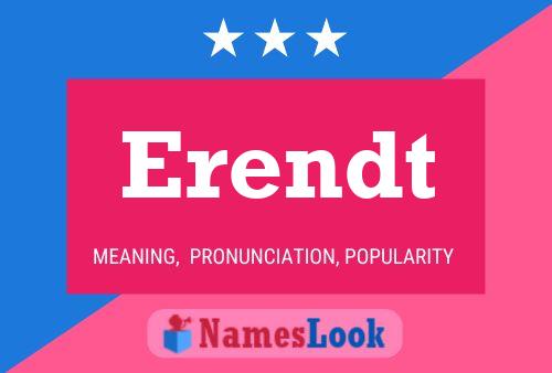 Erendt Name Poster