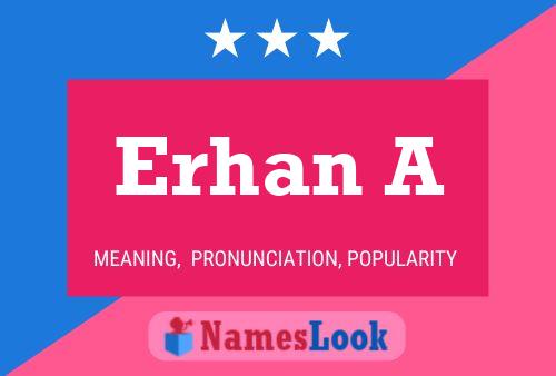 Erhan A Name Poster