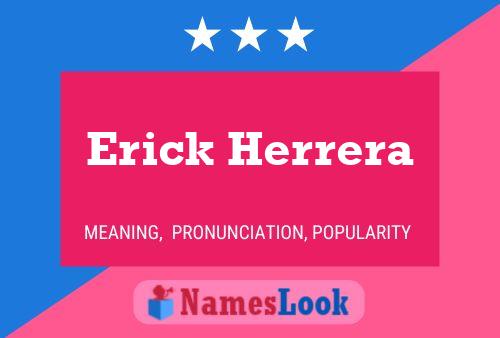 Erick Herrera Name Poster