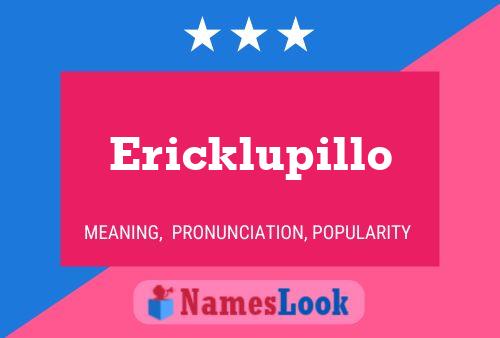 Ericklupillo Name Poster