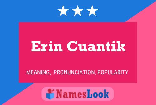 Erin Cuantik Name Poster