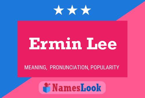 Ermin Lee Name Poster