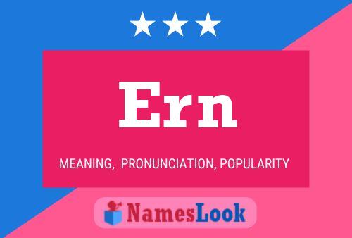 Ern Name Poster