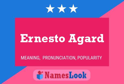 Ernesto Agard Name Poster