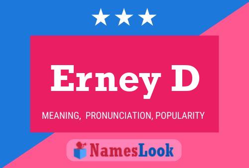 Erney D Name Poster