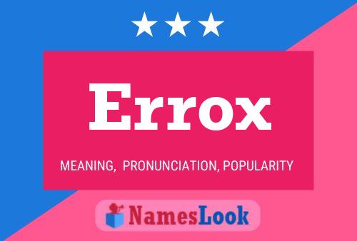 Errox Name Poster