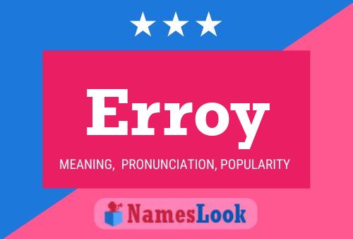 Erroy Name Poster