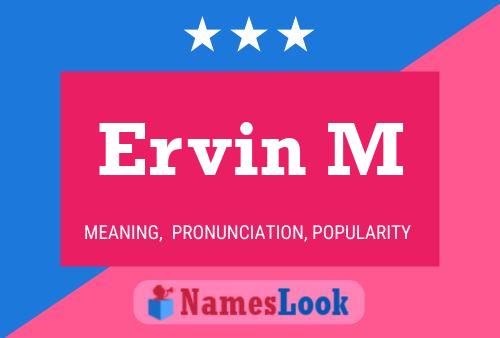 Ervin M Name Poster