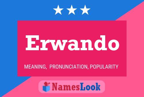 Erwando Name Poster