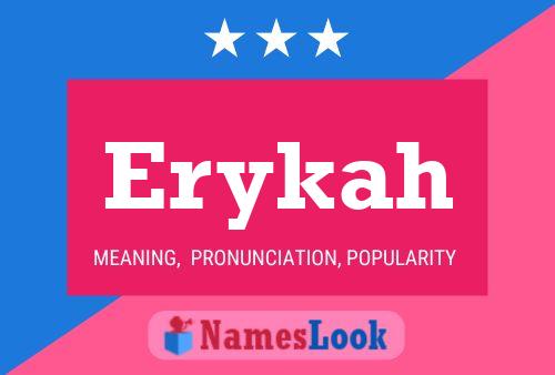 Erykah Name Poster