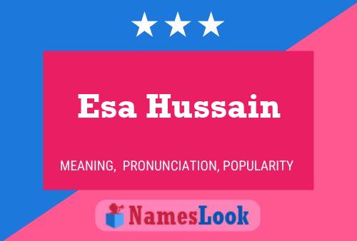 Esa Hussain Name Poster