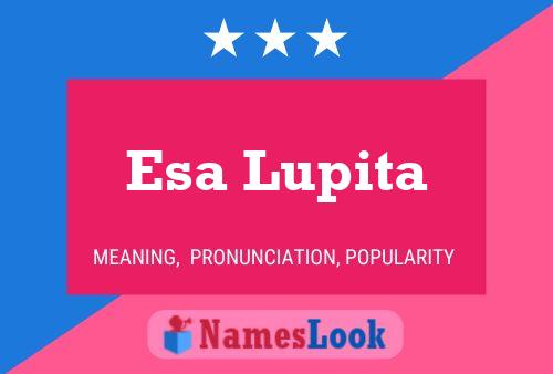 Esa Lupita Name Poster