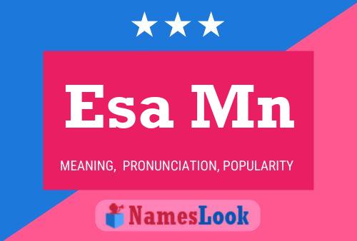 Esa Mn Name Poster