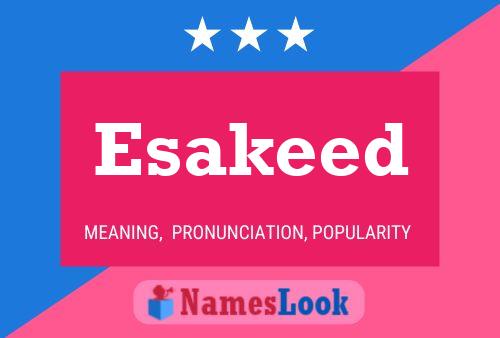 Esakeed Name Poster