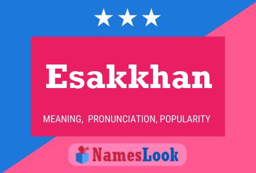 Esakkhan Name Poster