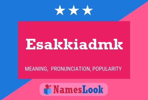 Esakkiadmk Name Poster