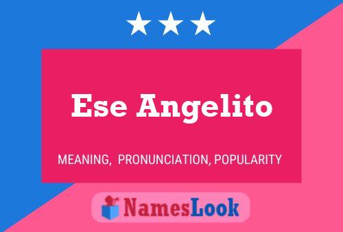 Ese Angelito Name Poster