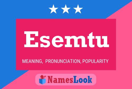 Esemtu Name Poster