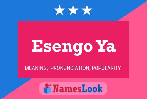 Esengo Ya Name Poster