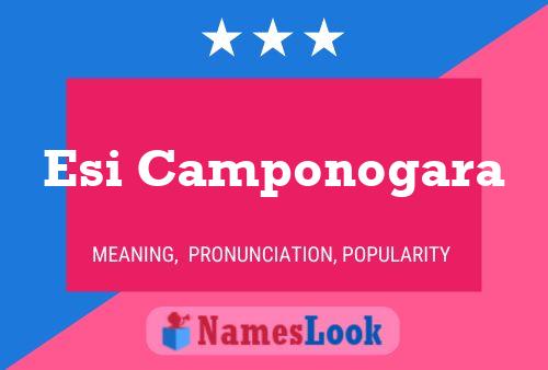 Esi Camponogara Name Poster