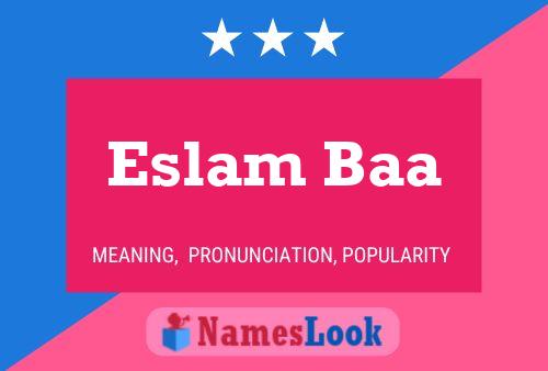 Eslam Baa Name Poster