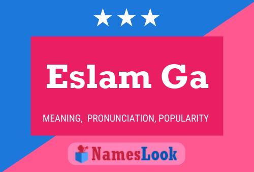 Eslam Ga Name Poster