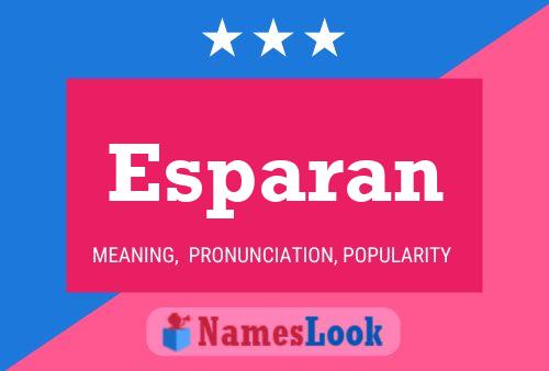 Esparan Name Poster