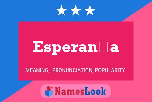 Esperança Name Poster