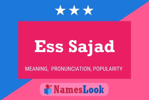 Ess Sajad Name Poster