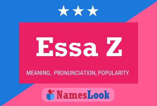 Essa Z Name Poster