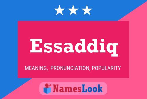 Essaddiq Name Poster