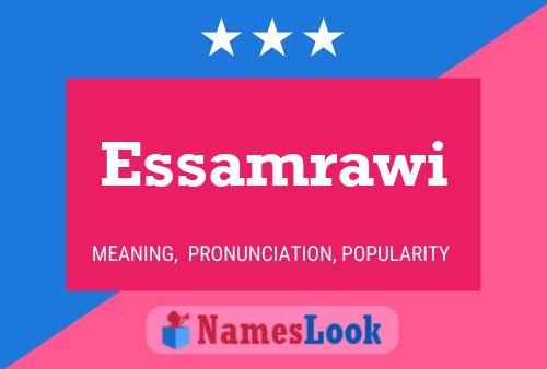 Essamrawi Name Poster