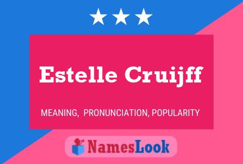 Estelle Cruijff Name Poster