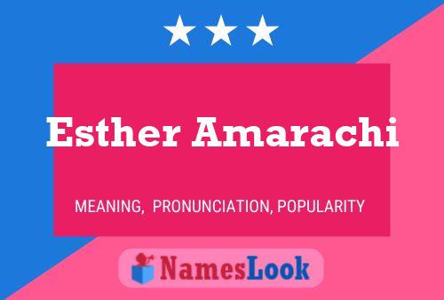 Esther Amarachi Name Poster