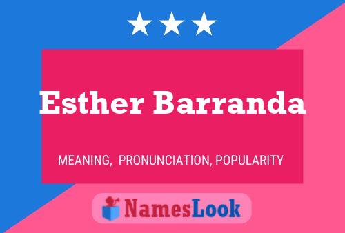 Esther Barranda Name Poster