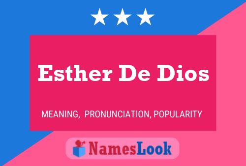 Esther De Dios Name Poster