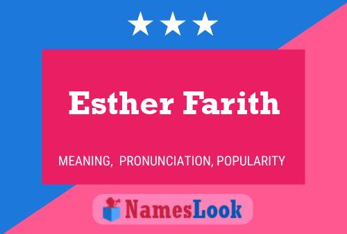 Esther Farith Name Poster