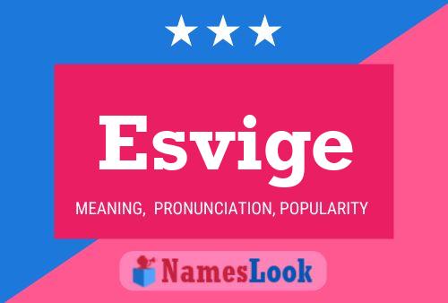 Esvige Name Poster