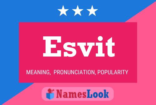 Esvit Name Poster