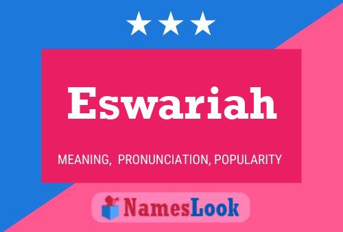 Eswariah Name Poster